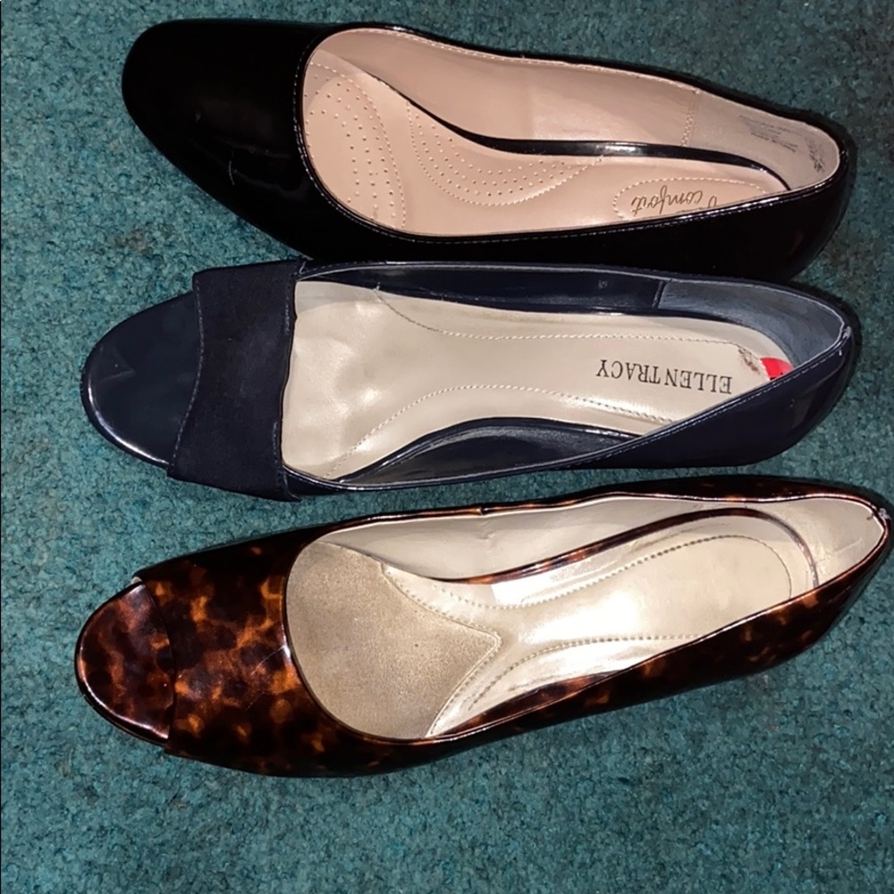 3 pairs of heels